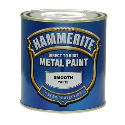 Hammerite Direct to Rust Metal Paint Smooth White 750ml