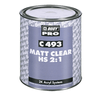 HB Body 493 2:1 Matt Clear lacquer 1L + 500ml HB 753 Hardener