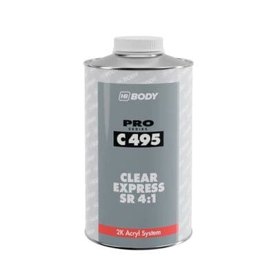 HB Body 495 Express Rapid Clearcoat SR 4:1 1L or 5L