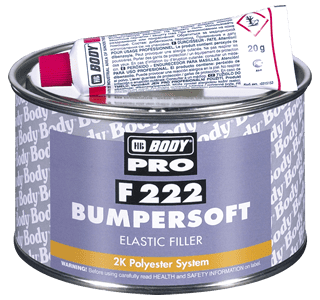 HB Body Bumper Soft 222 Filler Putty Black Pinhole Free (Various Sizes)