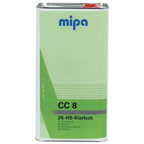Mipa 2K CC8 Clearcoat 5L + 2.5L Lacquer Kit (Various Hardener)