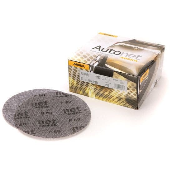 Mirka Autonet Velcro Sanding Discs 150mm Box 50 (Various Grits)