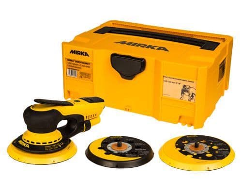 Mirka DEROS 5650CV 125/150mm 5.0mm Electric Orbital Sander in Heavy Duty Yellow Case