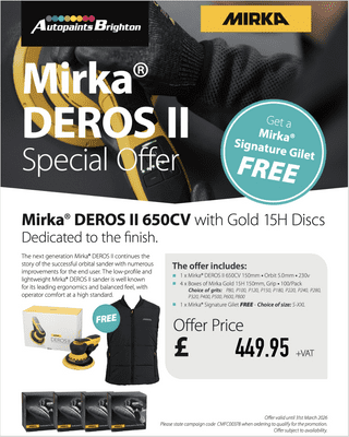 Mirka DEROS II 650CV with Gold 15H Discs Special Offer