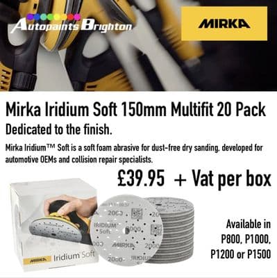 Mirka Iridium Soft 150mm 20 Pack (Various Grits)