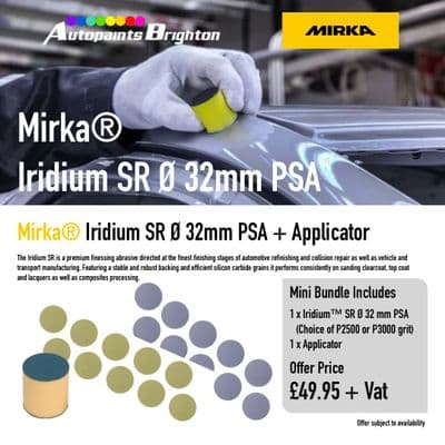 Mirka Iridium™ SR Ø 32 mm PSA Mini Bundle (Various Grits)