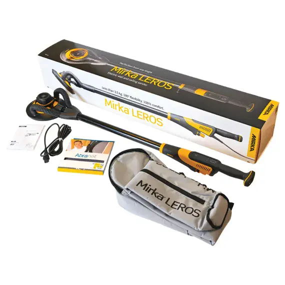 Mirka LEROS 950XCV UK 225 mm 5.0 mm orbit Dual Voltage with bag