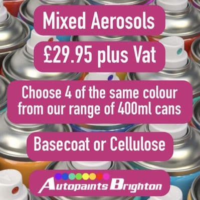 Mixed Aerosols 400ml £29.95 x 4 of same colour