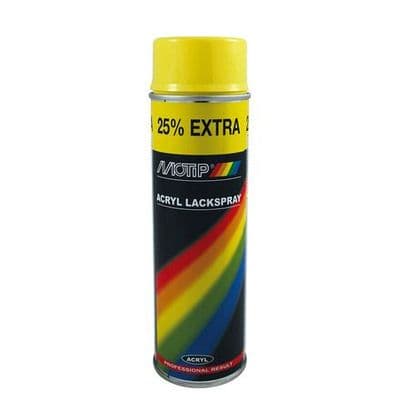 Motip Yellow RAL 1018 500ml Aerosol