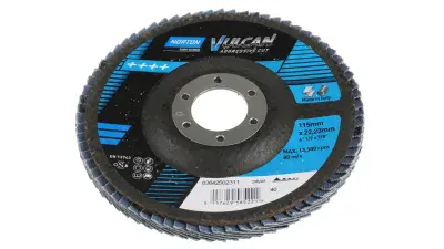 Norton Flap Disc Zirconium Oxide Flap Disc 115mm Coarse Grade P40 or P60