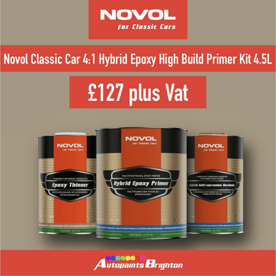Novol Classic Car 4:1 Hybrid Epoxy High Build Primer Kit 4.5L