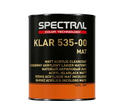 Novol Spectral 535-00 Matt 2K Clear Coat + H6115 Kit 1.33lt