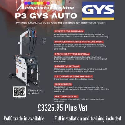 P3 GYS AUTO MIG/MAG WELDER