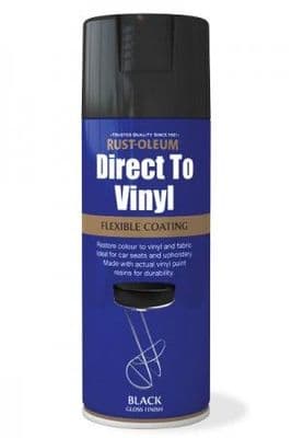 Rust-Oleum Direct to Vinyl Black Gloss 400ml Aerosol