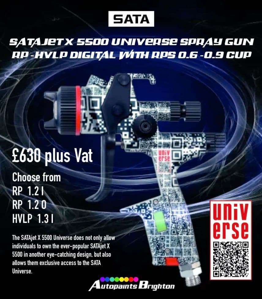 SATAjet X 5500 Universe Spray Gun RP / HVLP Digital with RPS 0 6 / 0 9 ...