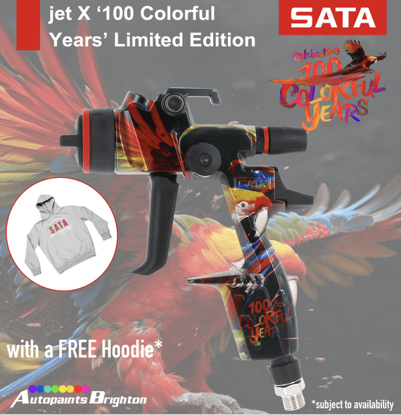 SATAjet X Glasurit '100 Colourful Years' Limited Edition 10x40 Digital Ready Spray Gun