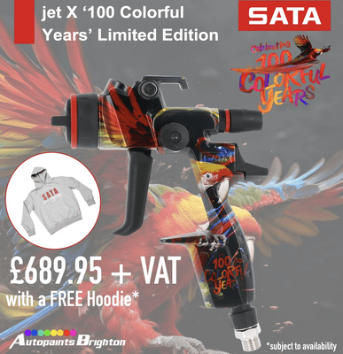 SATAjet X Glasurit '100 Colourful Years' Limited Edition 10x40 Digital Ready Spray Gun