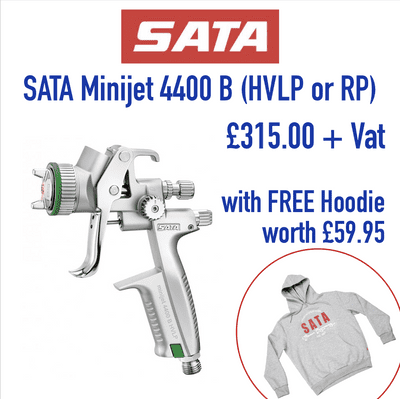 SATAminijet 4400 B (HVLP or RP) with FREE Hoodie