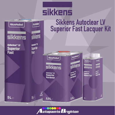 Sikkens Autoclear LV Superior Fast Lacquer Kit 7.5L or 8.5L with Thinners