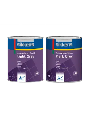 Sikkens Autosurfacer Rapid Light or Dark Grey 3L