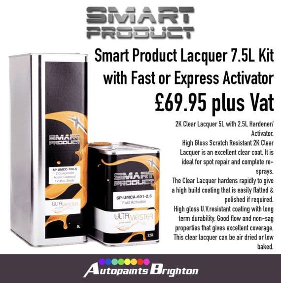 Smart Product Lacquer 5L + Fast/Express Activator 2.5L