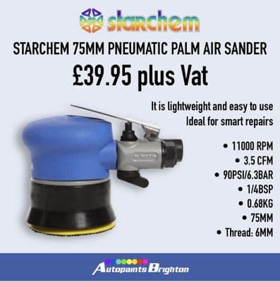 STARCHEM 75MM PNEUMATIC PALM AIR SANDER