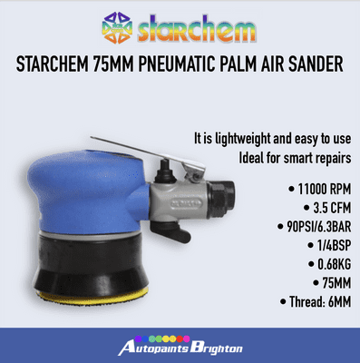 STARCHEM 75MM PNEUMATIC PALM AIR SANDER