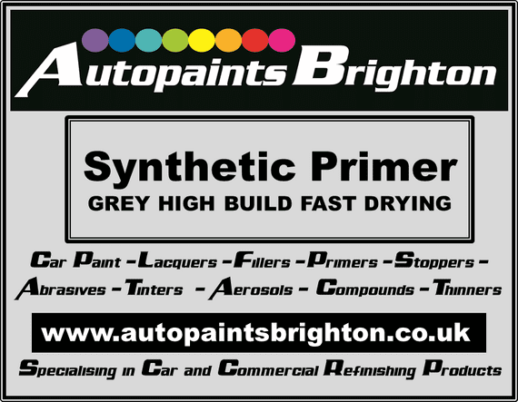 Synthetic High Build Primer Grey Fast Drying (Various Sizes)