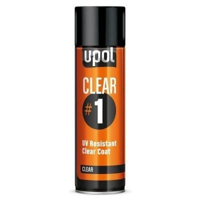 U-POL Clear #1 High Gloss Clear Coat Lacquer 450ml Aerosol Upol