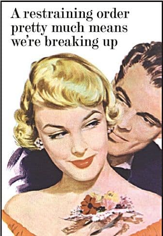 A Restraining Order Pretty Much.... fridge magnet (ep)