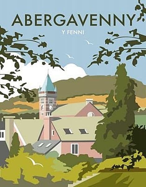 Abergavenny by Dave Thompson  fridge magnet