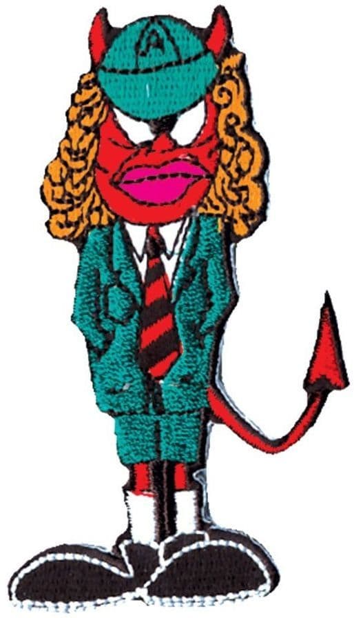 AC/DC Angus Devil iron-on / sew-on embroidered patch cv