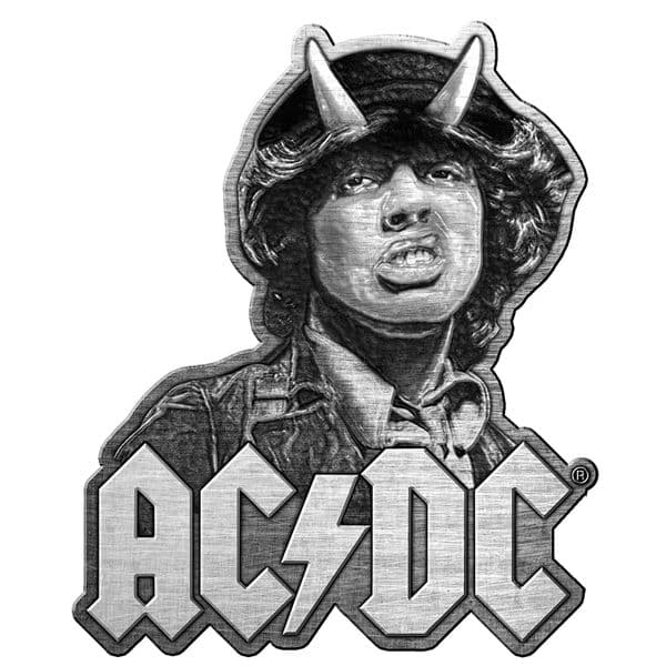 AC/DC Angus 'Devil'  shaped Metal Pin Badge (rz)
