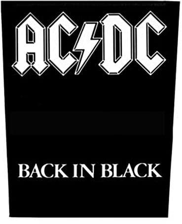AC/DC Back In Black large sew-on back patch (rz)