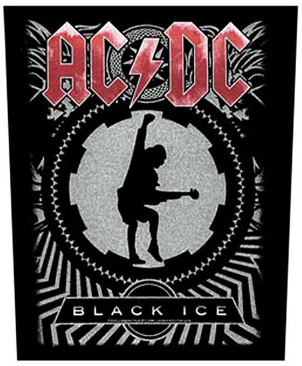 AC/DC Black Ice large sew-on back patch (rz)