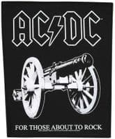 AC/DC Let There Be Rock giant backpatch Patch à coudre (mm AC/DC Let There Be Rock giant backpatch Patch à coudre (mm