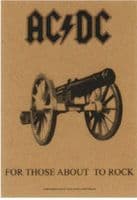 AC/DC For Those About To Rock large textile poster