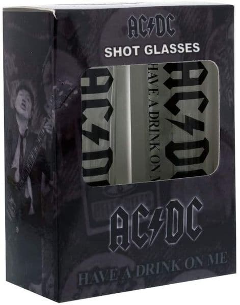 AC/DC Have A Drink On Me  Set of Two Shot Glasses (rz)