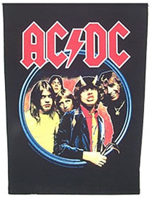 AC/DC Highway To Hell large sew-on back patch 360mm x 300mm (rz)