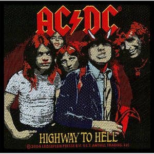 AC/DC Highway to Hell sew-on cloth patch 100mm x 95mm   (rz)