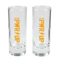 AC/DC PWR UP  Shot In The Dark   Set of Two Shot Glasses (rz)