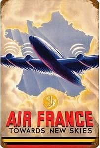 Air France Towards New Skies  large steel sign   460mm x 300mm