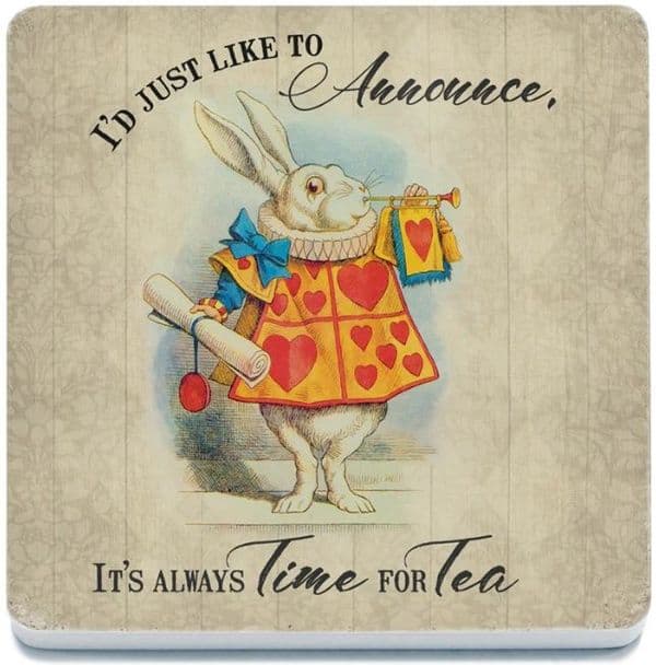 Alice In Wonderland I'd Lik To...Time For Tea drinks  coaster