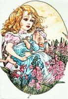 Alice in Wonderland Pig in Arms fridge magnet REDUCED TO CLEAR