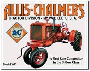 Allis Chalmers Model WC Tractor metal sign (de)