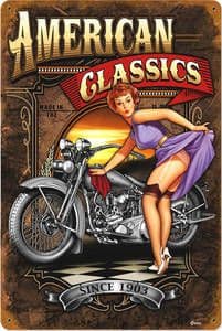 American Classics since 1903 rusted metal sign 450mm x 300mm  (pst)