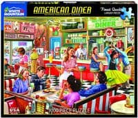 American Diner 1000 piece jigsaw puzzle by White Mountain  760mm x 610mm