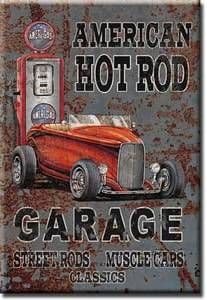 American Hot Rod Garage fridge magnet