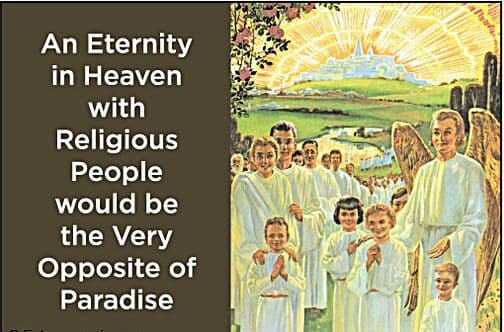 An Eternity In Heaven With Religious People.. funny fridge magnet (ep)