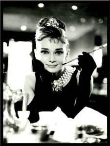 Audrey Hepburn (Holly Golightly) steel fridge magnet (na)